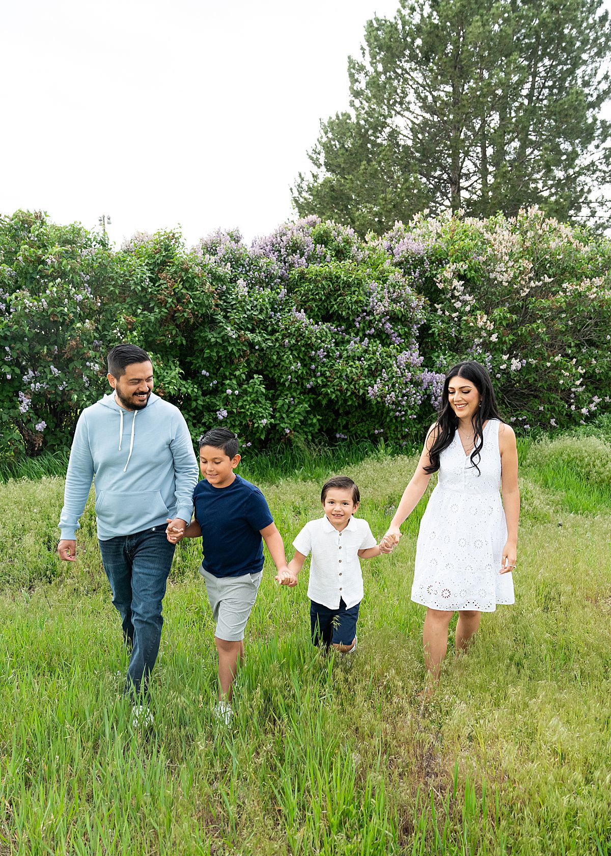 spring family session in Idaho Falls