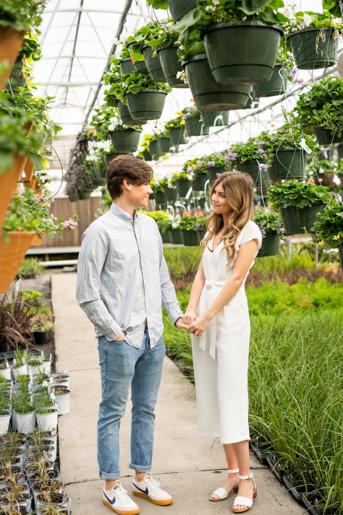 Cooks Greenhouse Engagement Session