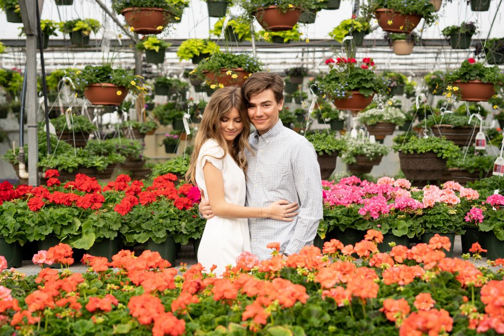 Cooks Greenhouse Engagement Session