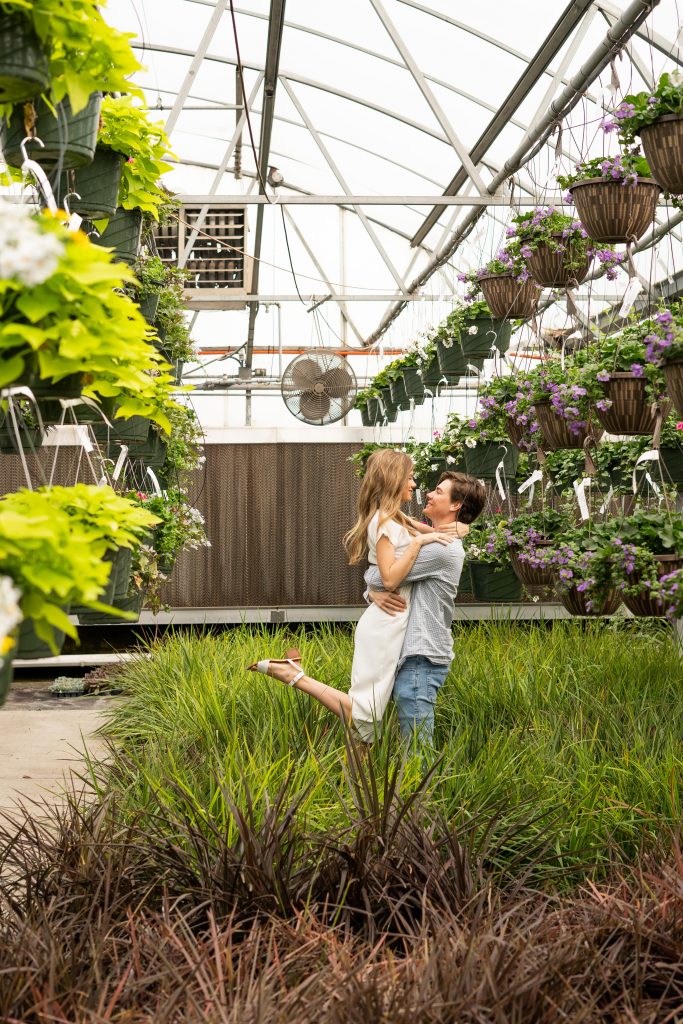 Cooks Greenhouse Engagement Session