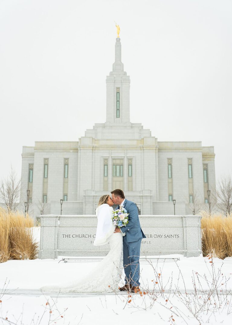 wedding at pocatello temple and DEC